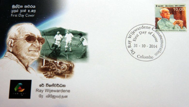 Ray Wijewardene First Day Cover, issued on 31 Oct 2014
